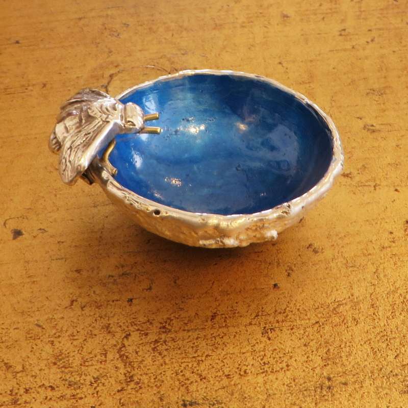 Blue Bee trinket Dish